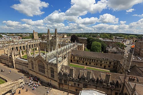 Stunning view of Oxford's architecture